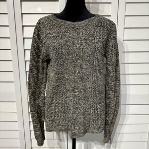 Rubish Cable Knit Sweater Gray Size Small Long Sleeve‎ Pullover